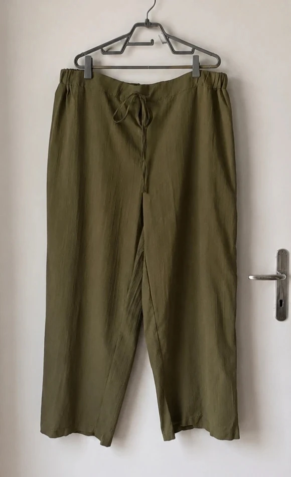 Pantalon été, large, style Bohème, taille 5XL Couleur Kaki